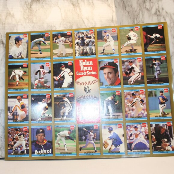 Nolan Ryan BaseBall Vtg. SportsCard Donruss/Coca Cola/7-11 Promo Sheet 1992 - Picture 4 of 4